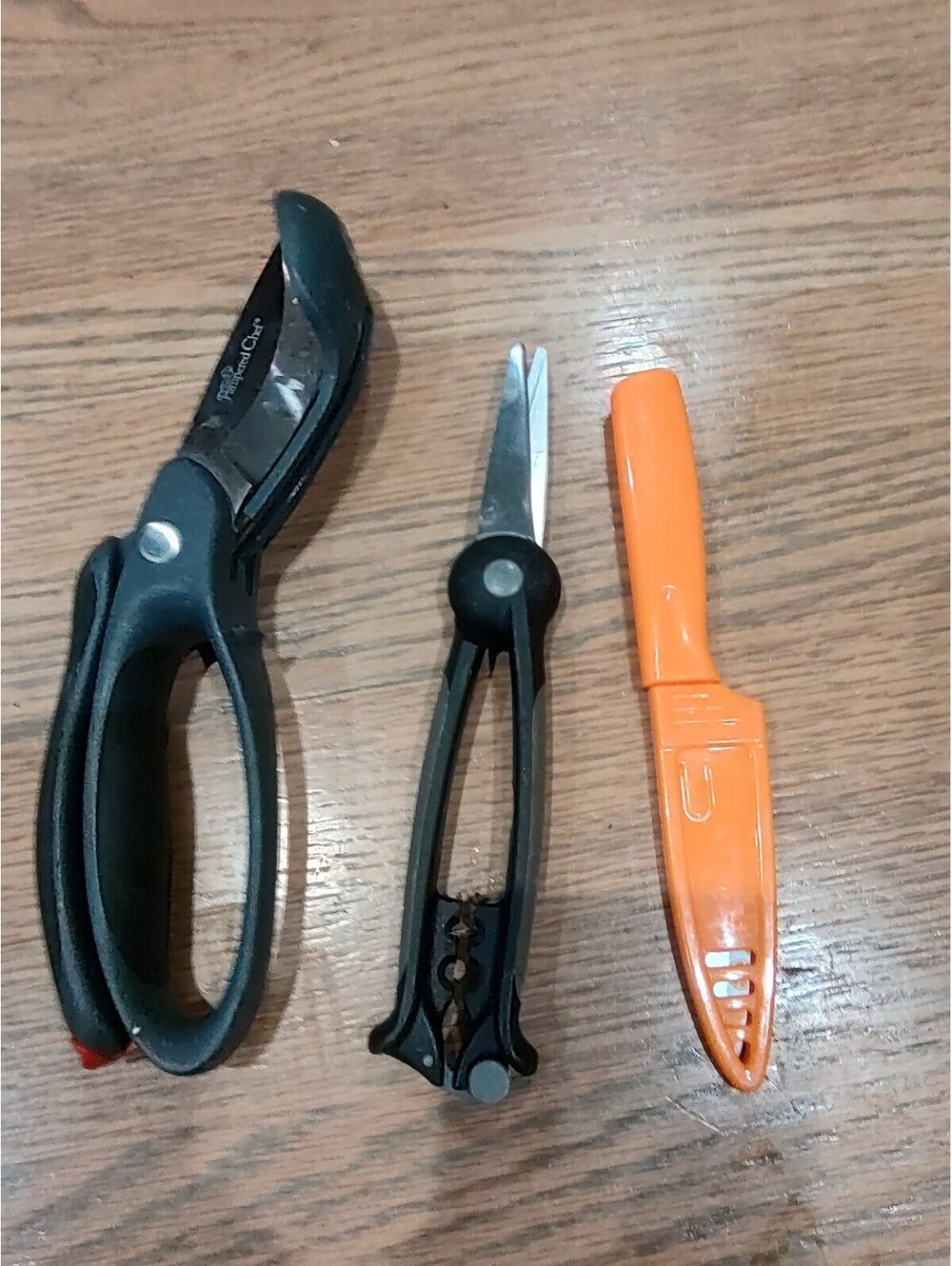 Pampered Chef Kitchen Scissors and Shears Set with Knife